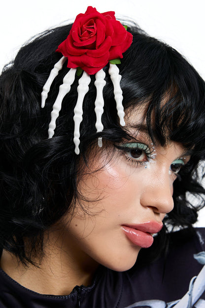 Copper Shine Rose Headgear Red