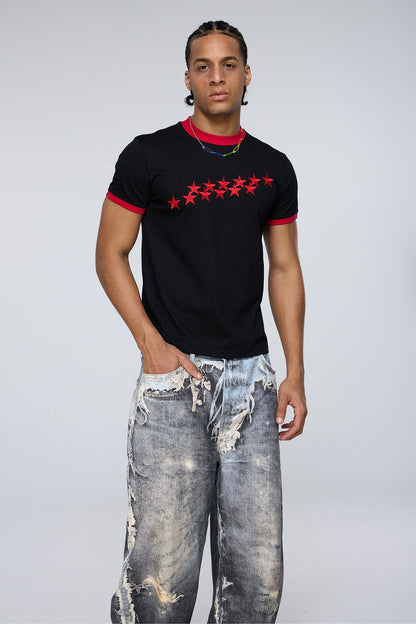 Core Caption Star Embroidered T-Shirt