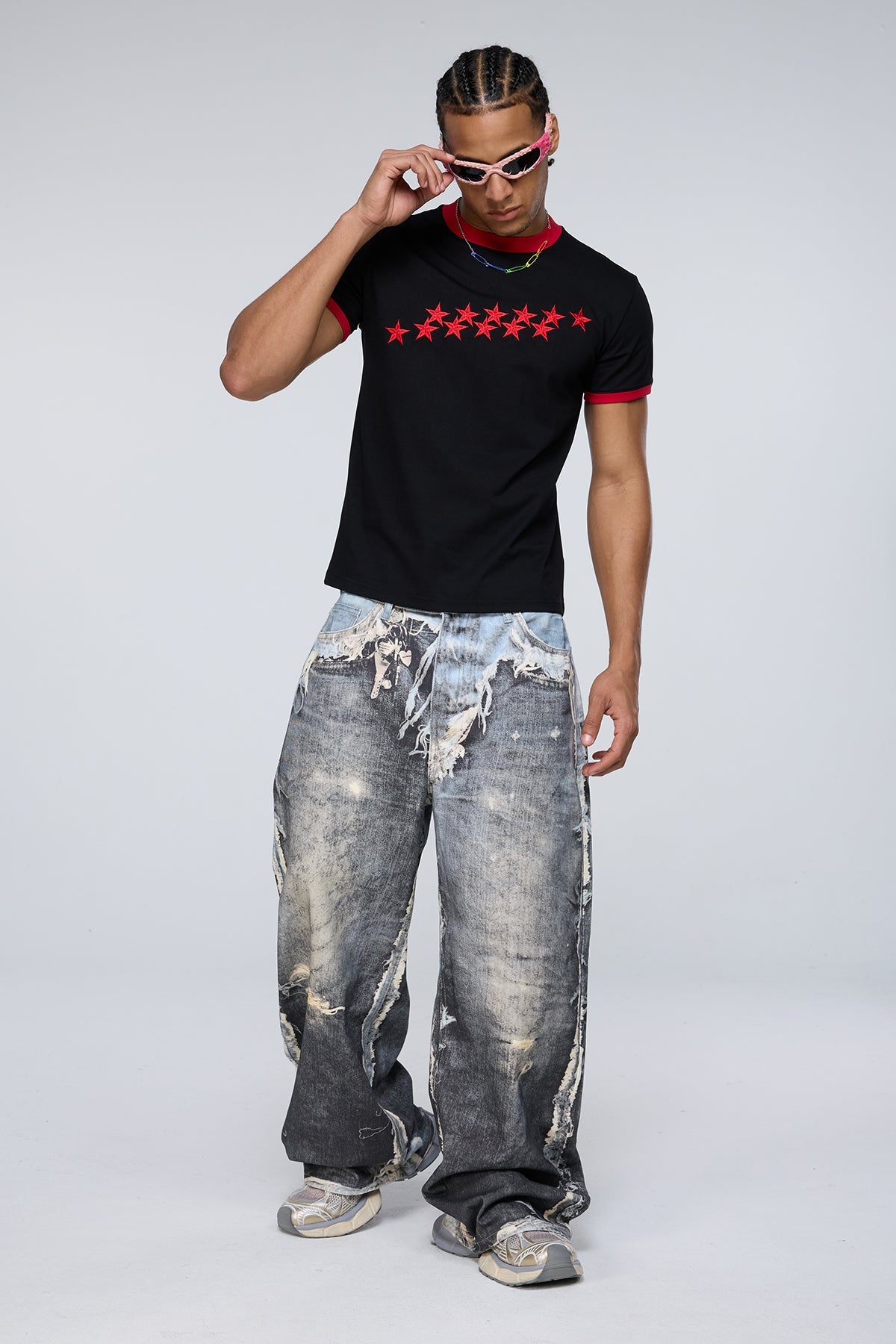 Core Caption Star Embroidered T-Shirt