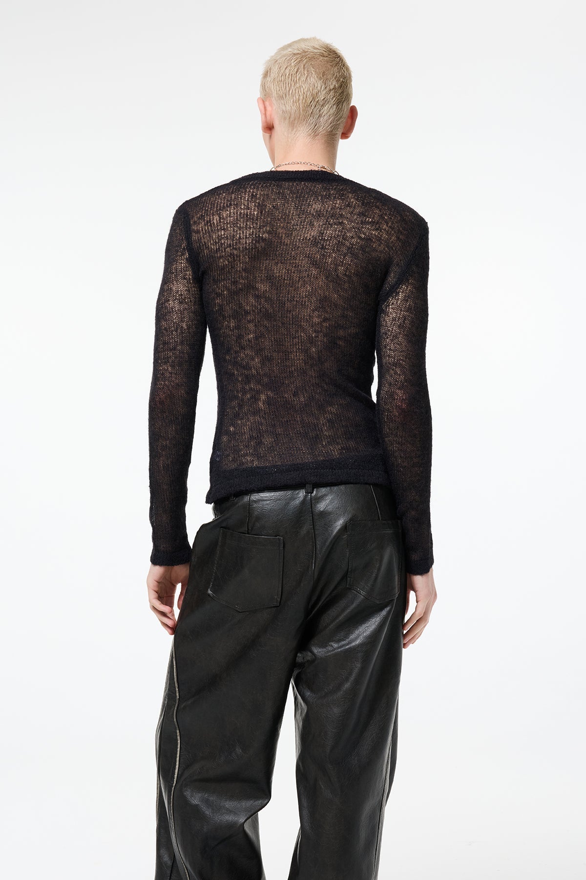 Cozy Framework Long Sleeve Knit Top