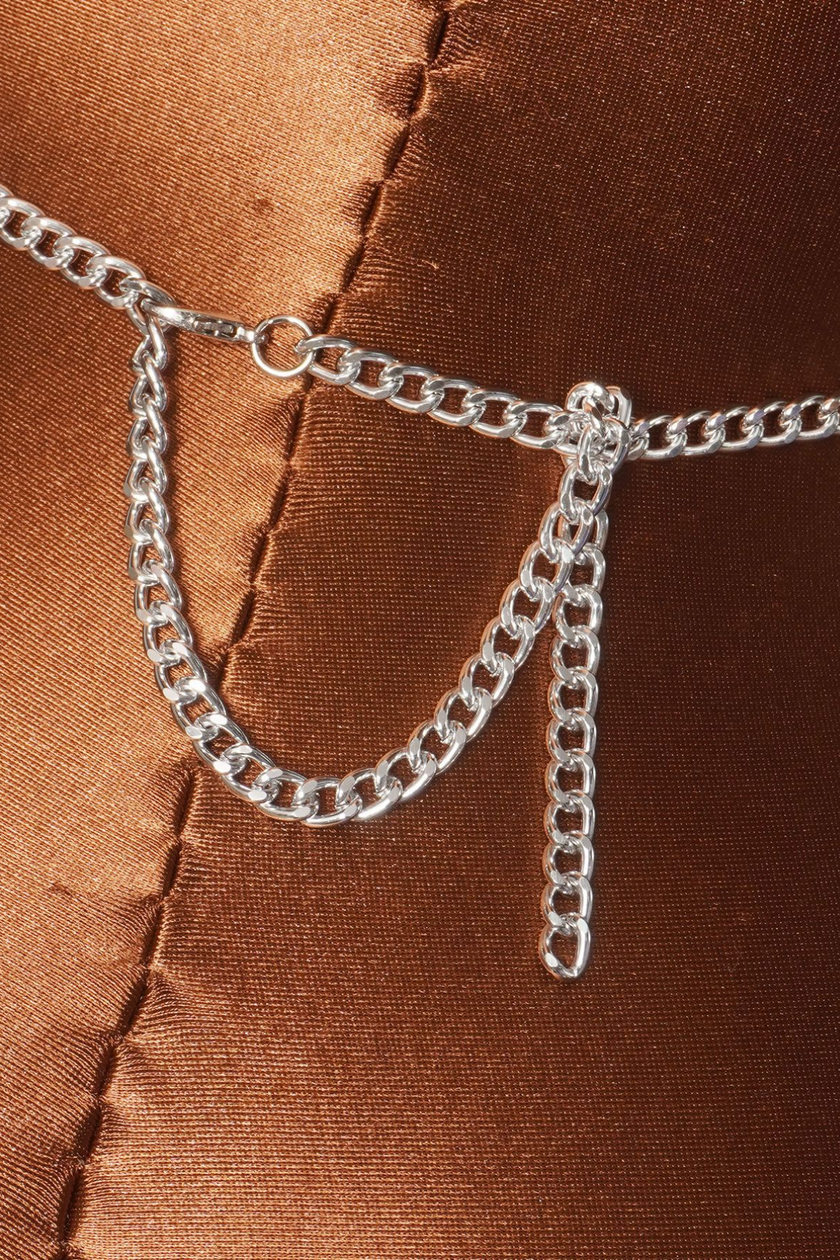 Crest Acrylic Chainmail Halter Neck Top