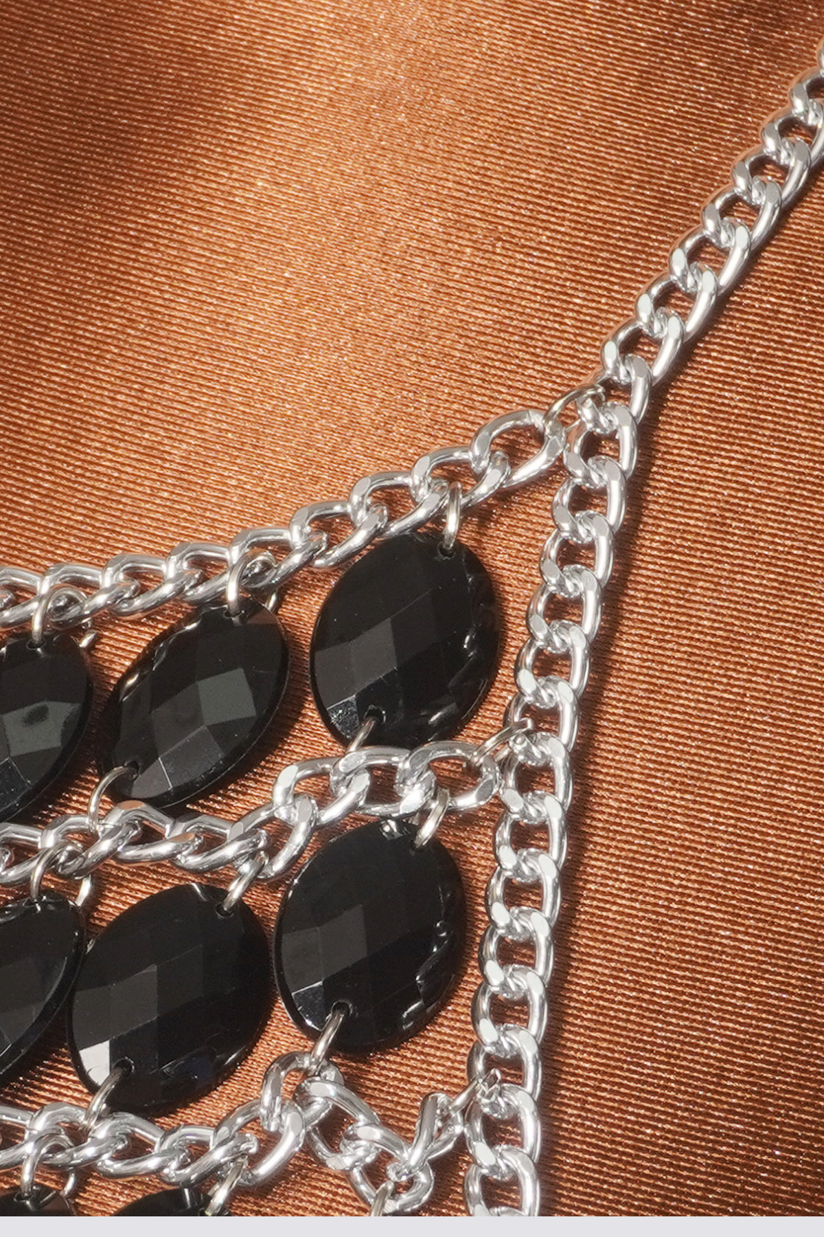 Crest Acrylic Chainmail Halter Neck Top