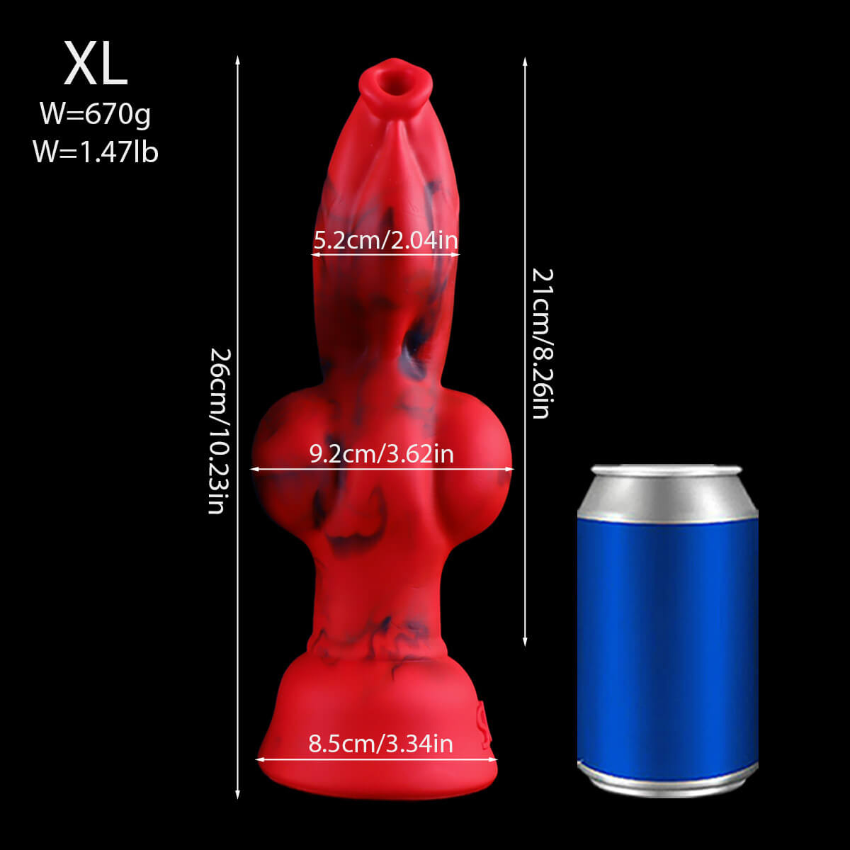Crimwolf - Wolf Dildo - Knot Dildo - Kanis Dildo - 4 Sizes