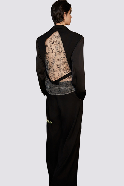 Curve Drop Backless Jacket
