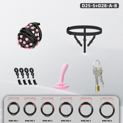 Silicone Soft Nail Chastity Cage | Male Chastity Device with Airport-Security Plastic Lock