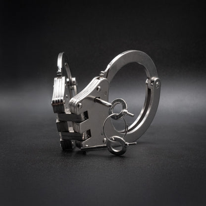 POLICE CUFFS STEEL HINGED