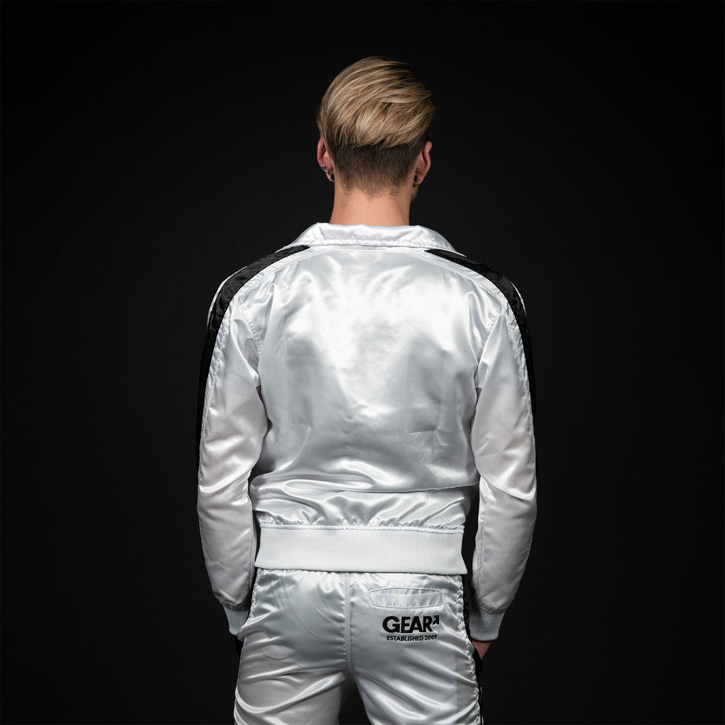 NYLON KINKSTER TRACK JACKET WHT