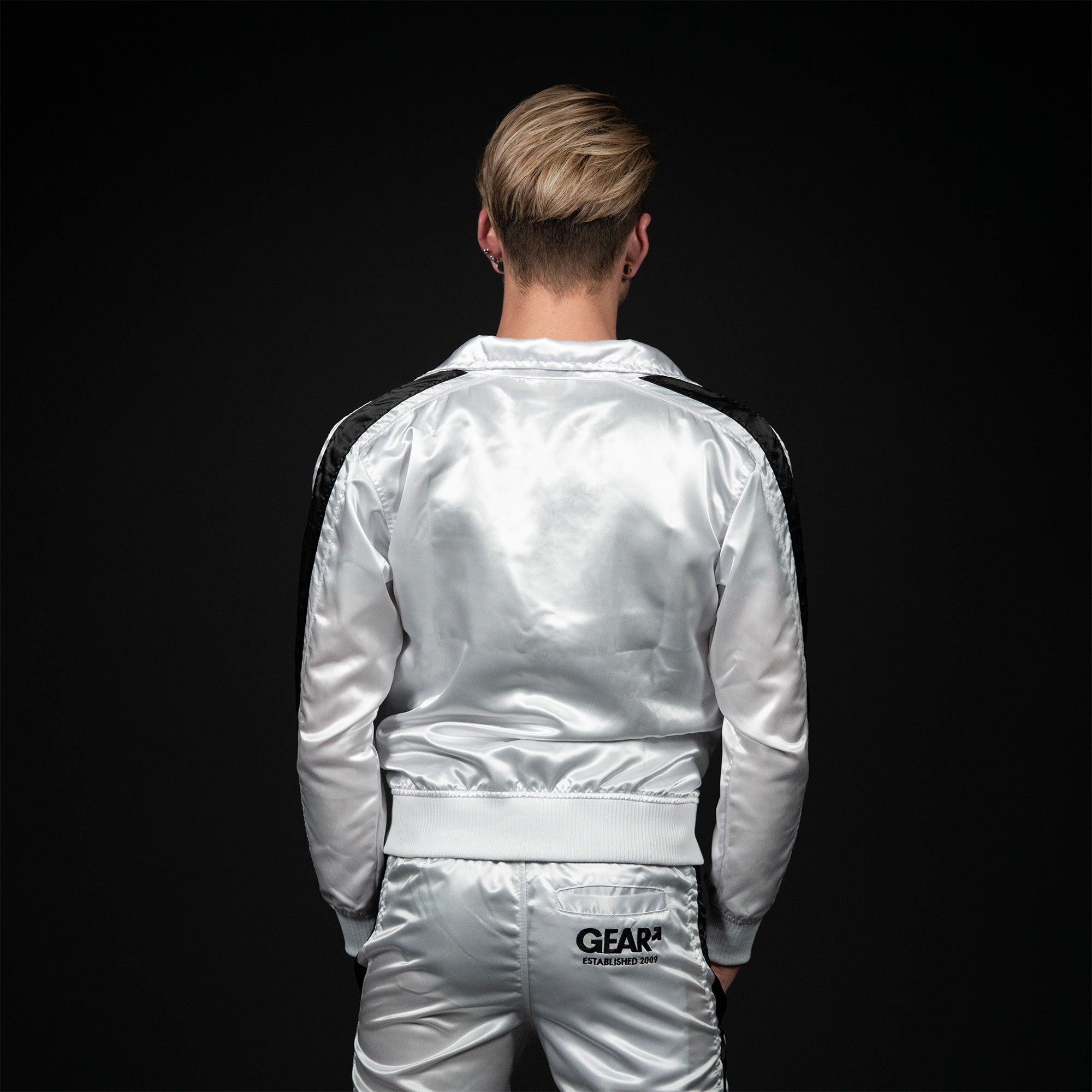 NYLON KINKSTER TRACK JACKET WHT