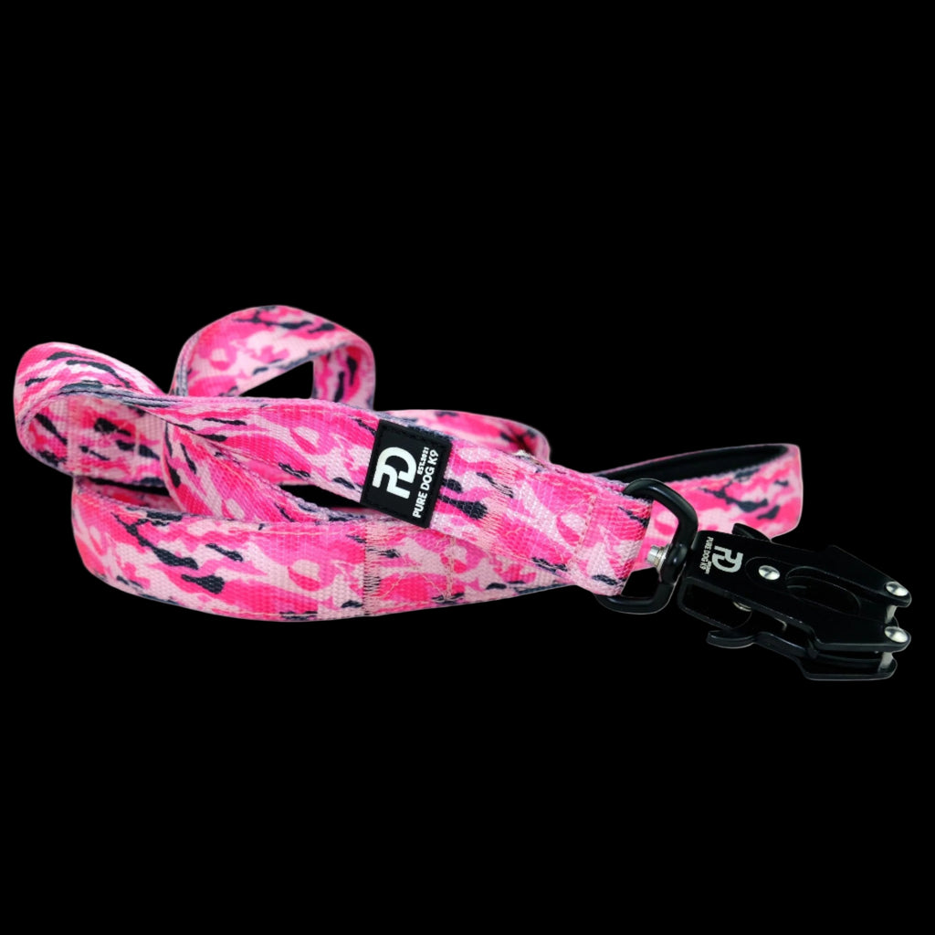 Pure Dog K9 Lead Pink Camo