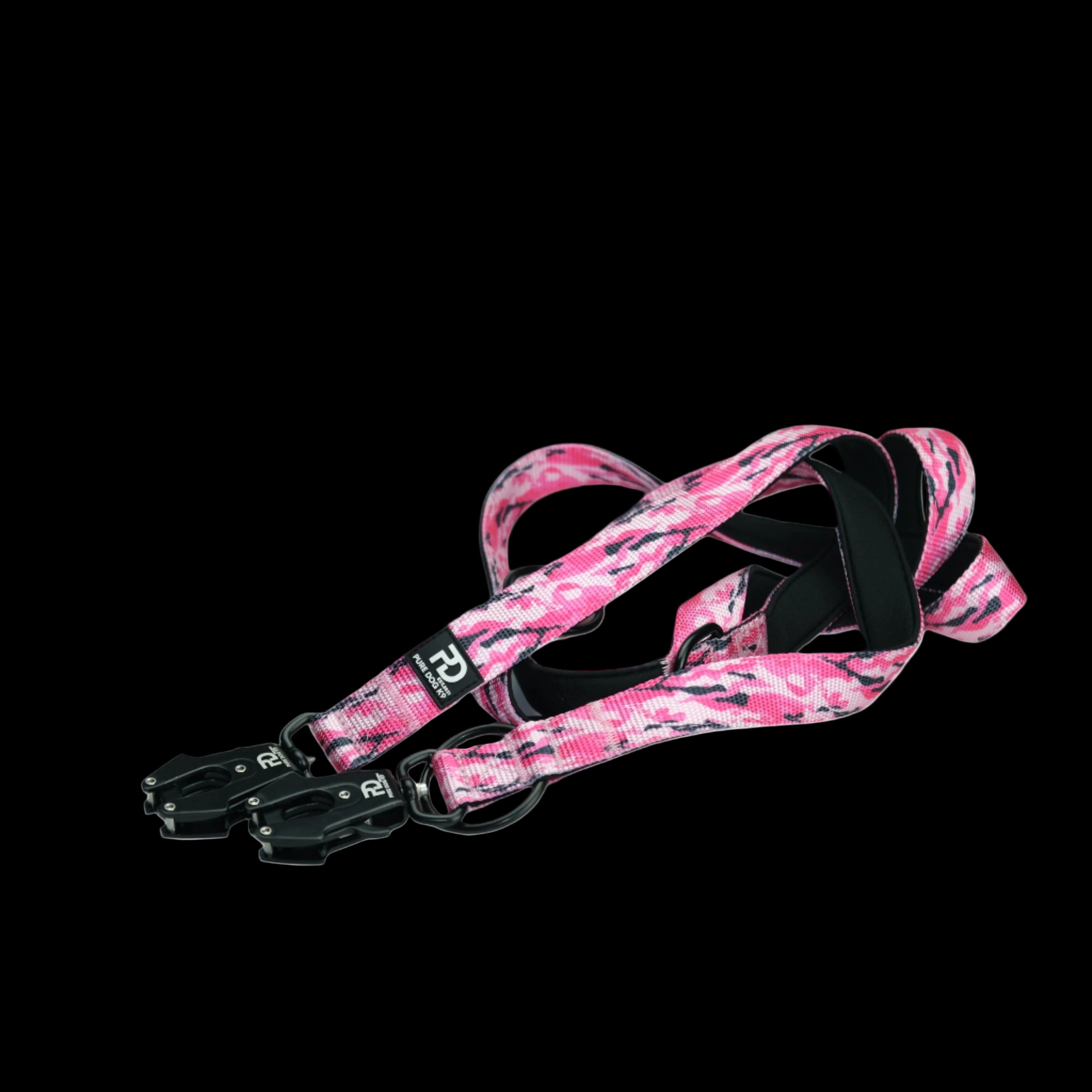 Pure Dog k9 Multifunctional Lead Pink Camo