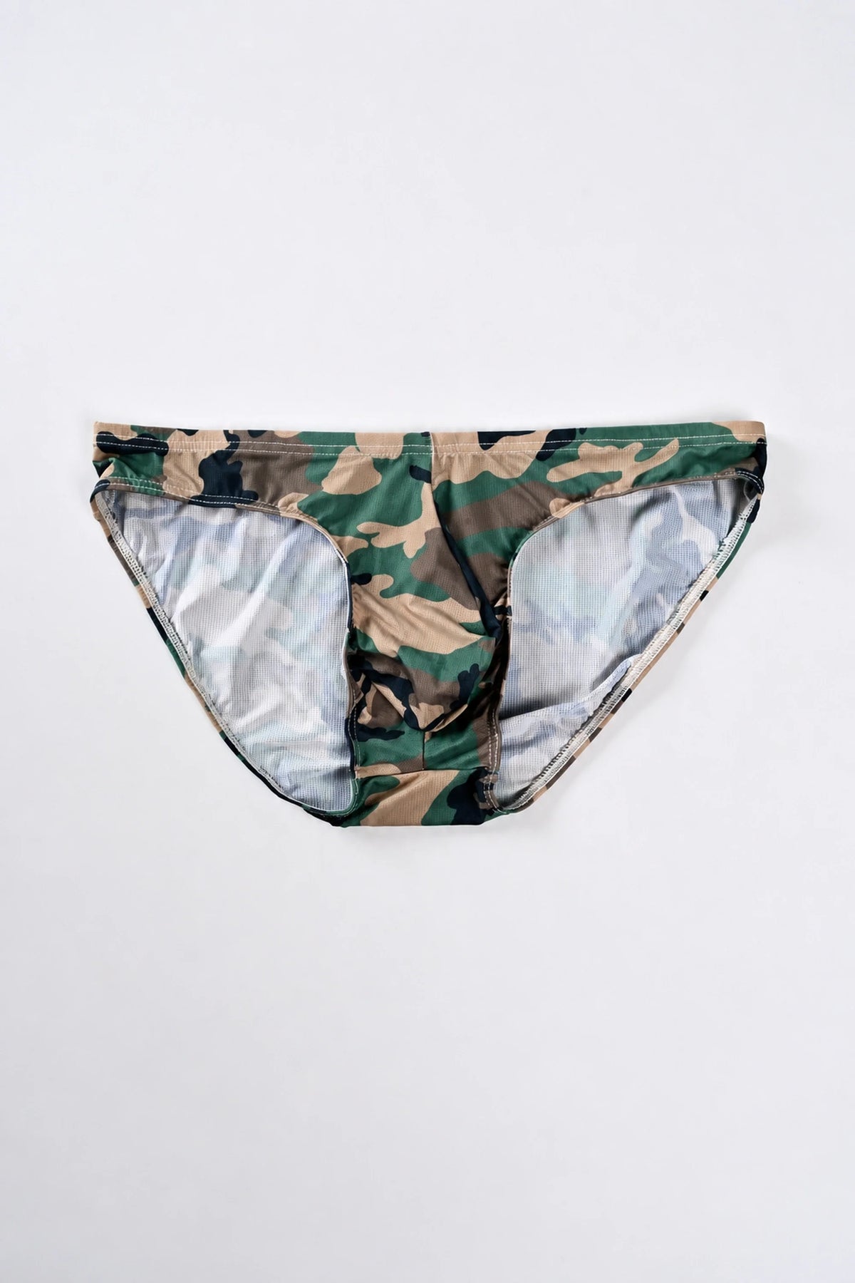Men's Breathable Camo Mesh Briefs