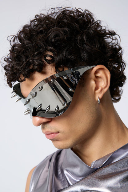 Dark Flash Y2K Rivet Sunglasses