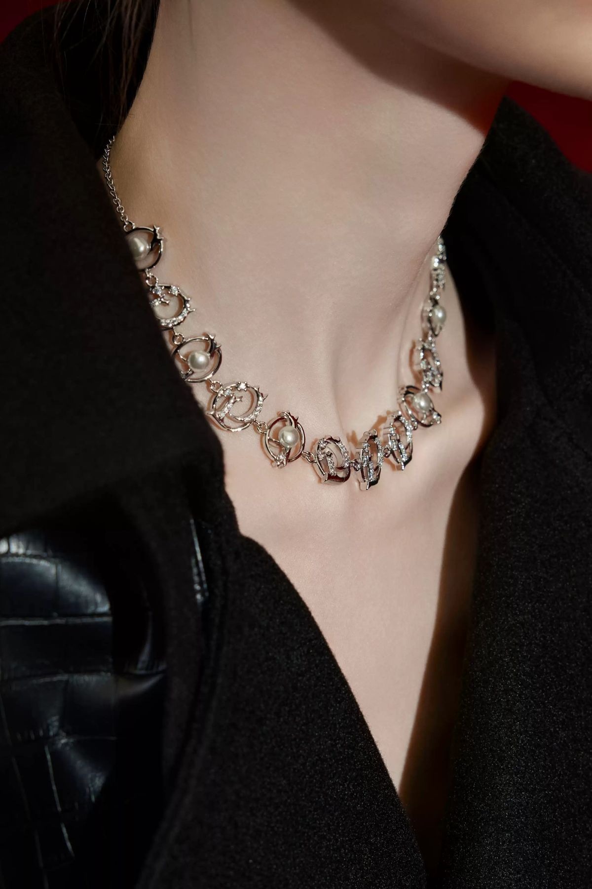 Dark Flux Metal Necklace