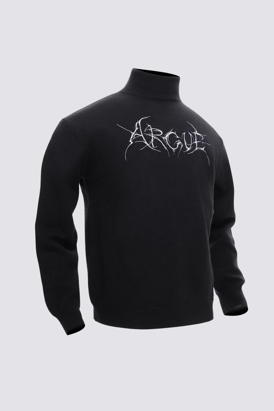 Dark Matter Wool Long Sleeve Top Black