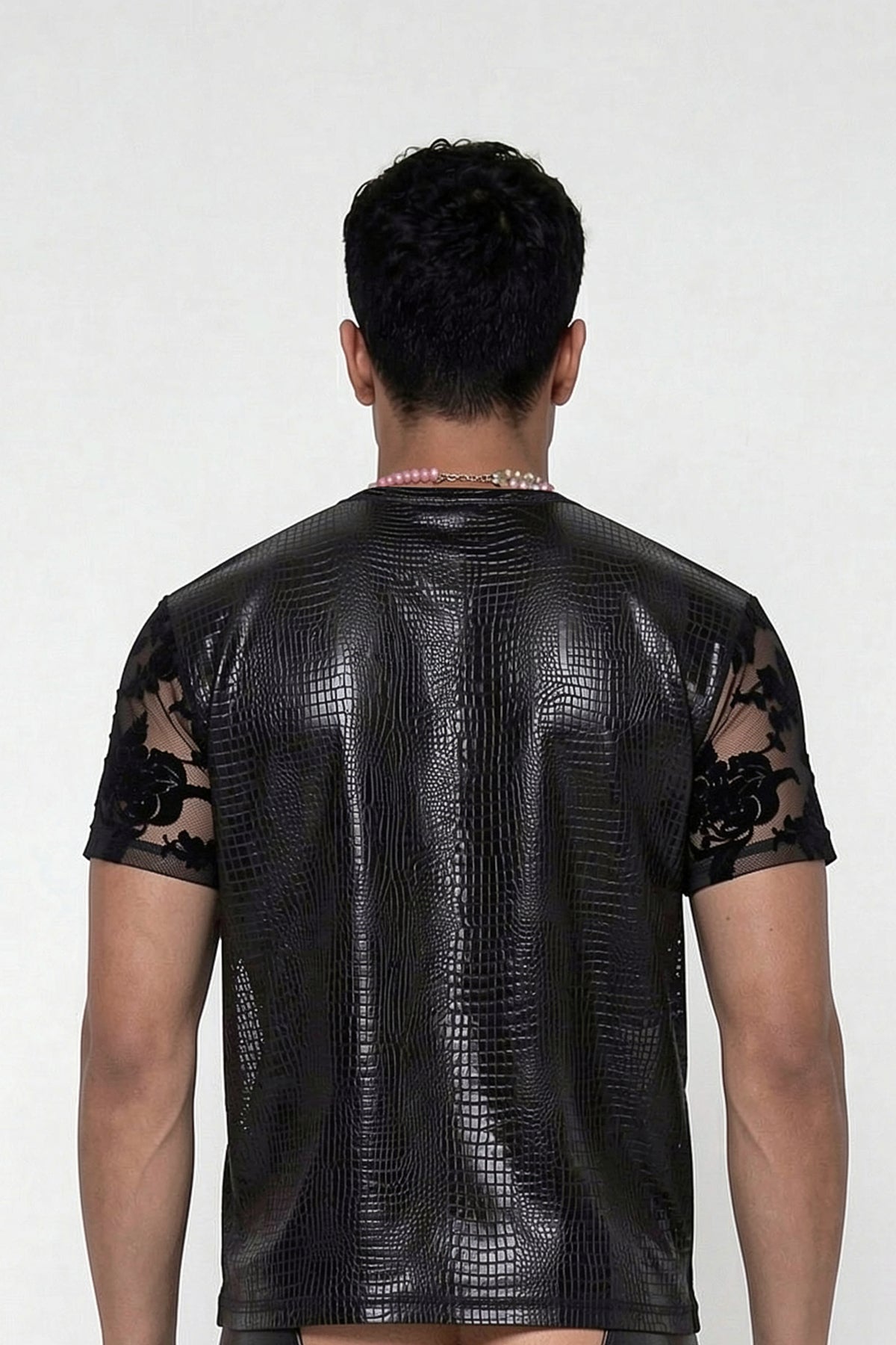 Data Pelt Leather T-Shirt