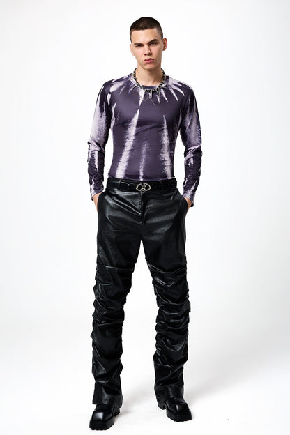 Deep Earth Printed Long Sleeve Top