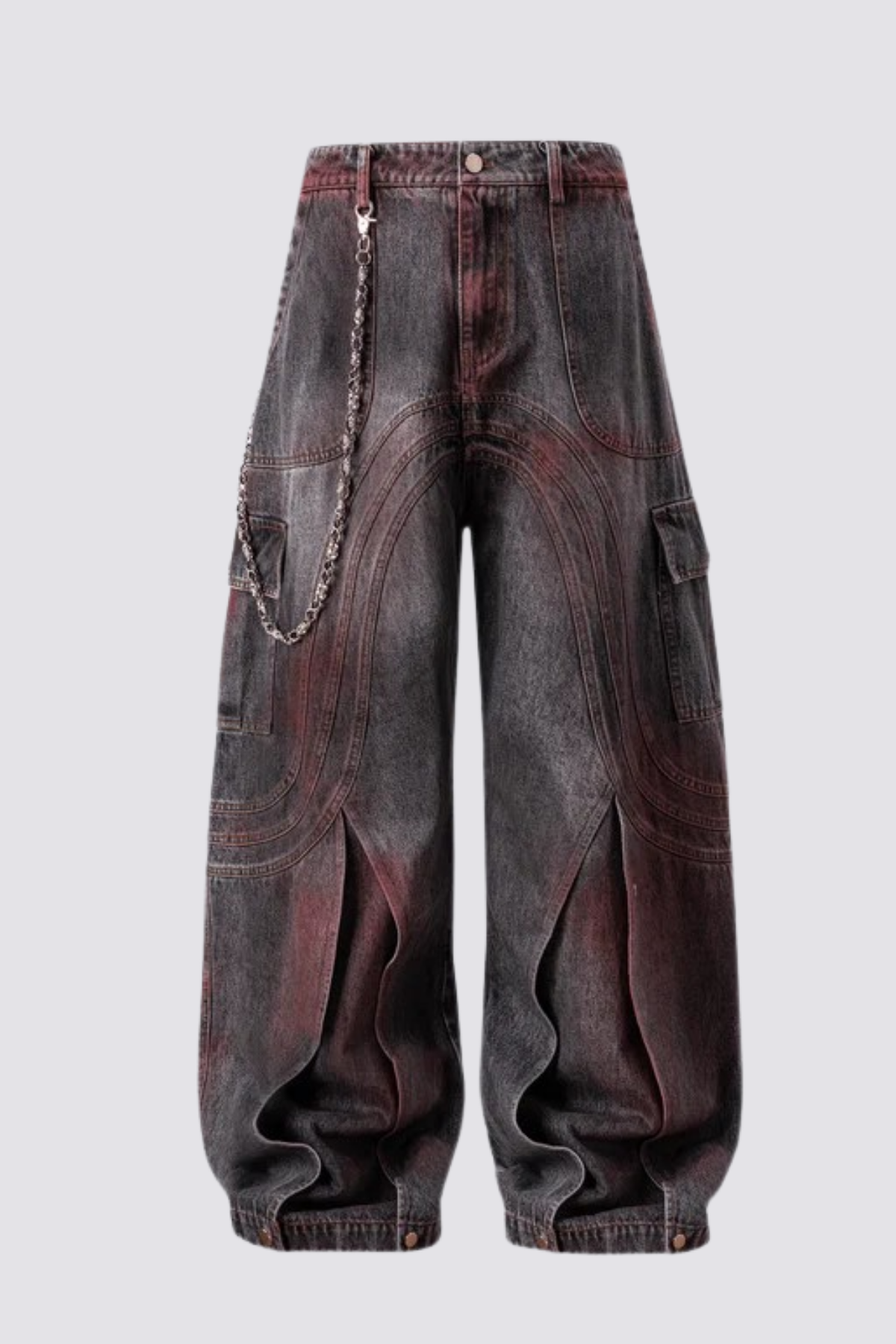 Deep Kiln Deconstructed Wide Leg Jeans