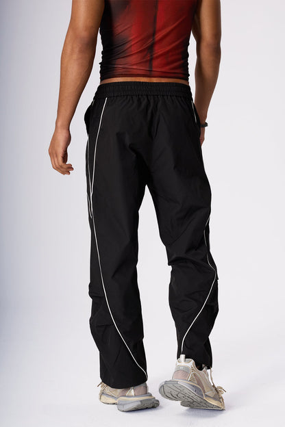 Deep Line Ice Silk Wide Leg Pants
