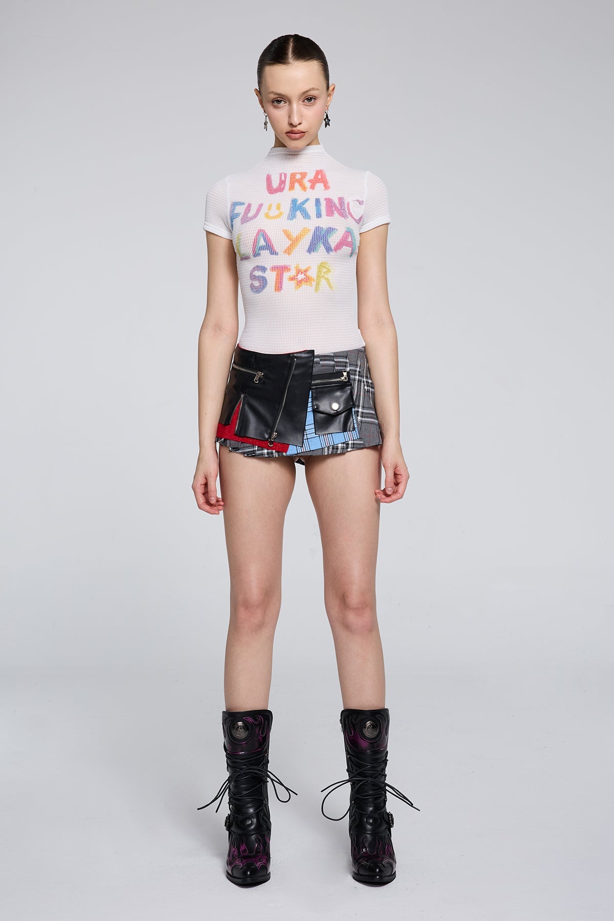 Deep Orbit Asymmetric Mini Skirt