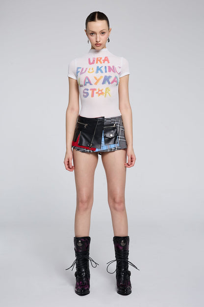 Deep Orbit Asymmetric Mini Skirt