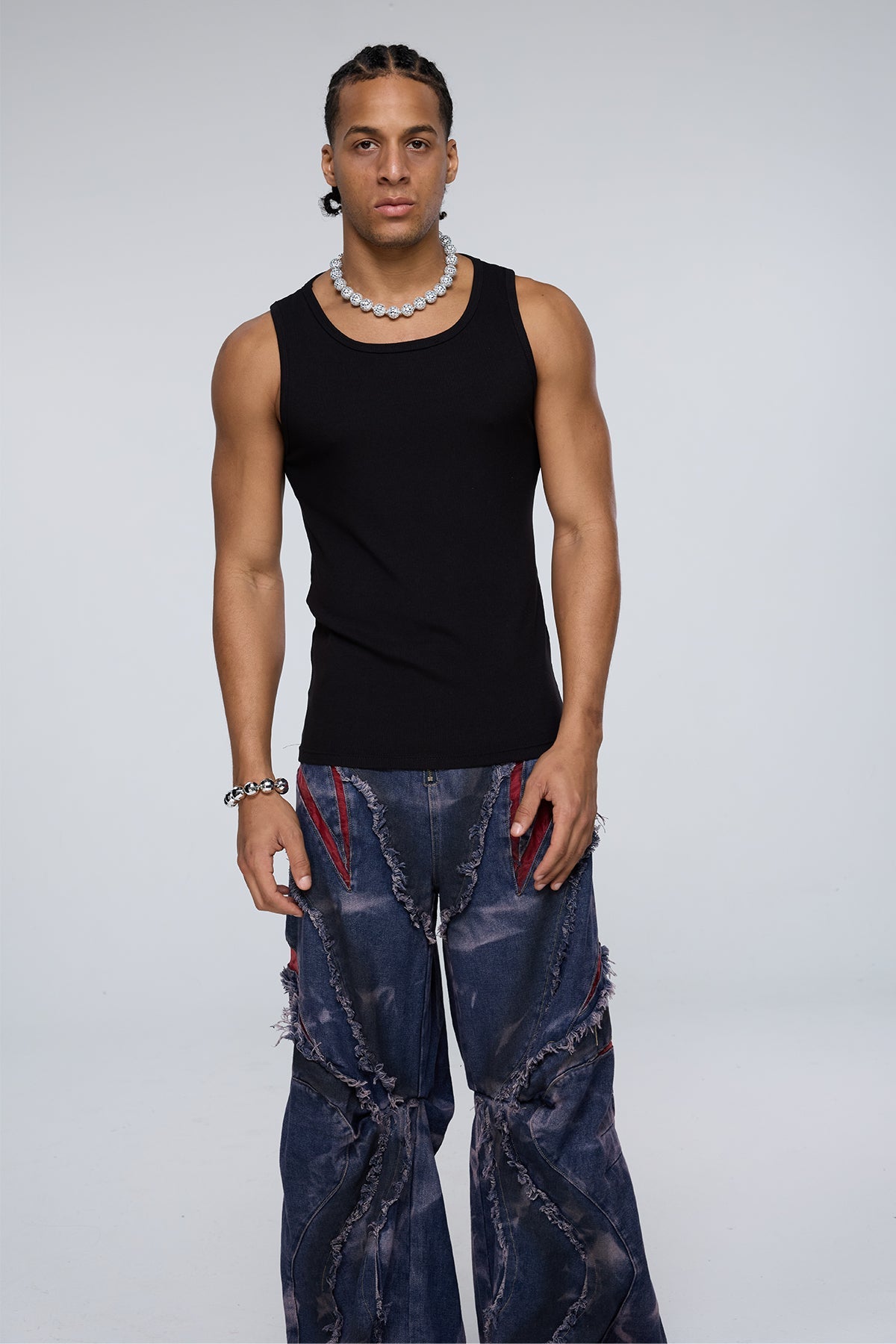 Deep Raven Tank Top Black