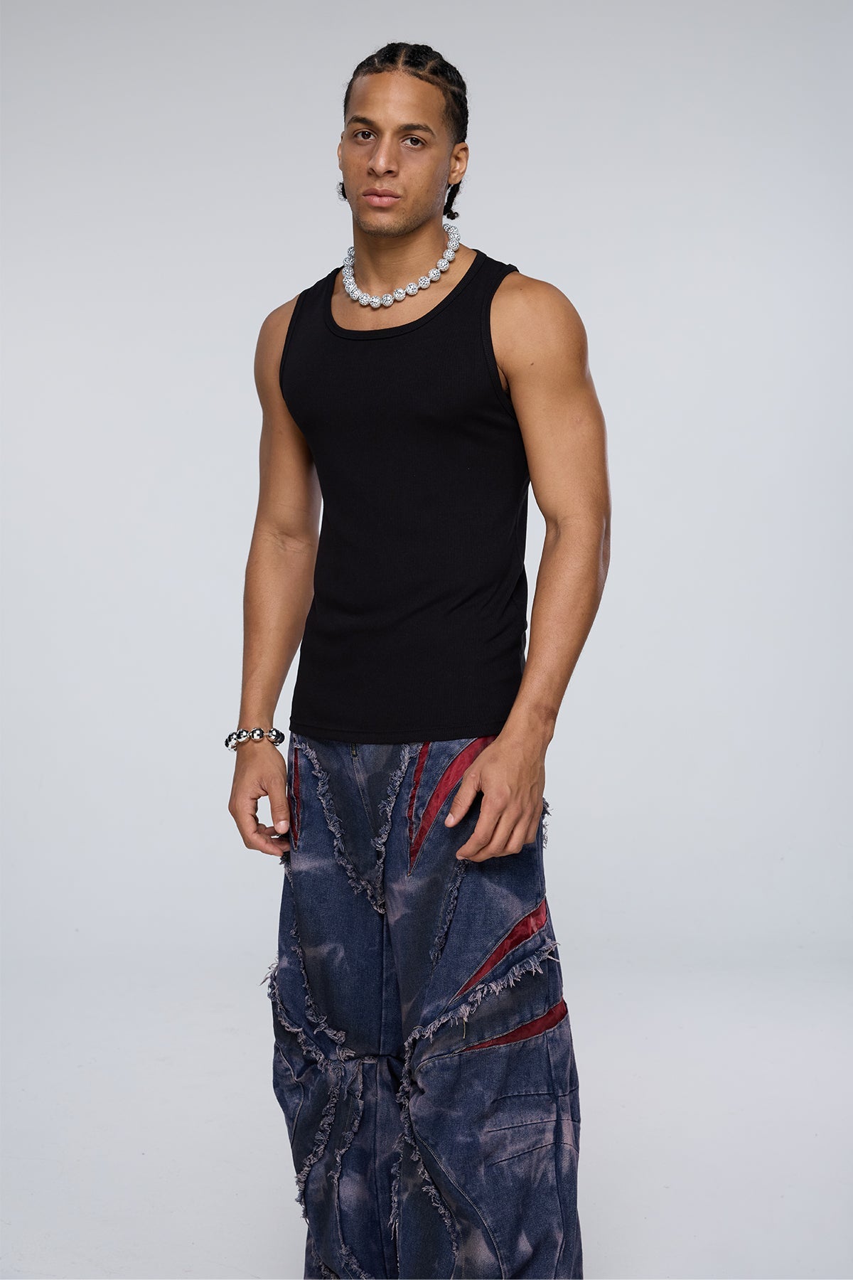 Deep Raven Tank Top Black