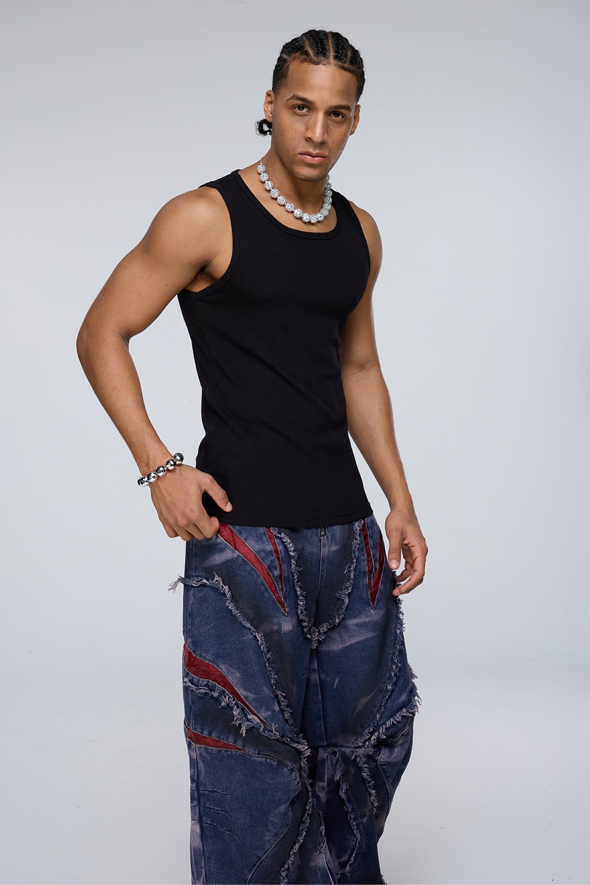 Deep Raven Tank Top Black