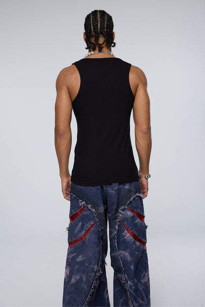 Deep Raven Tank Top Black