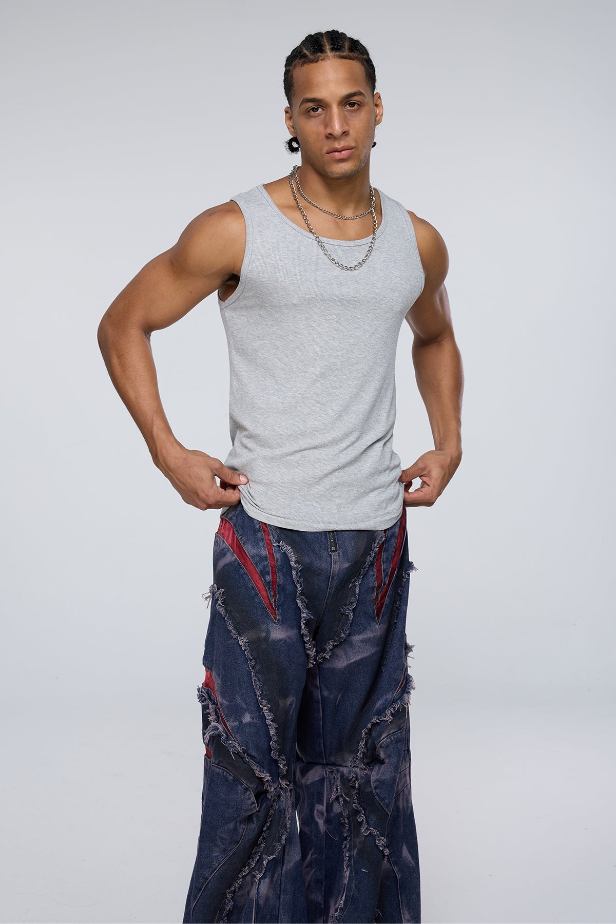 Deep Raven Tank Top Grey