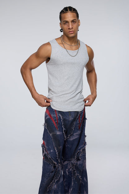 Deep Raven Tank Top Grey