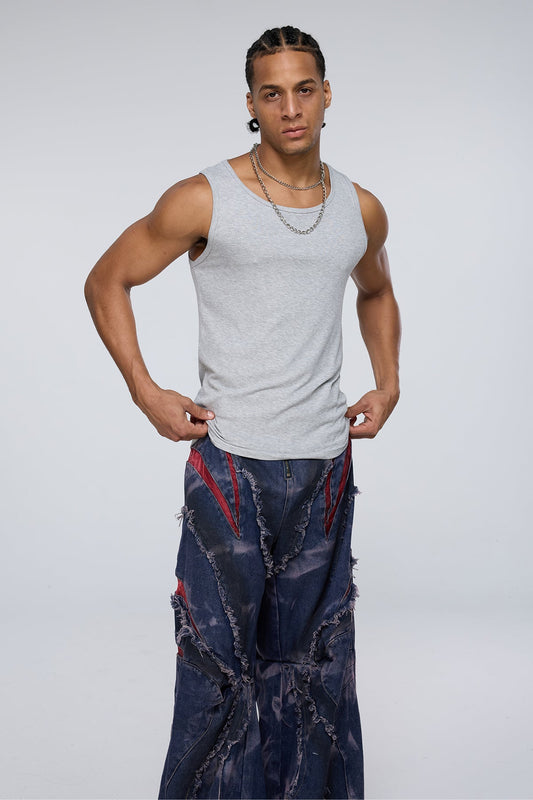 Deep Raven Tank Top Grey
