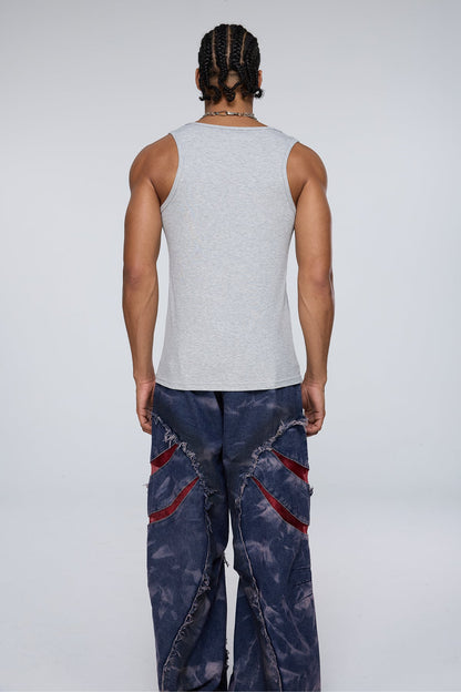 Deep Raven Tank Top Grey