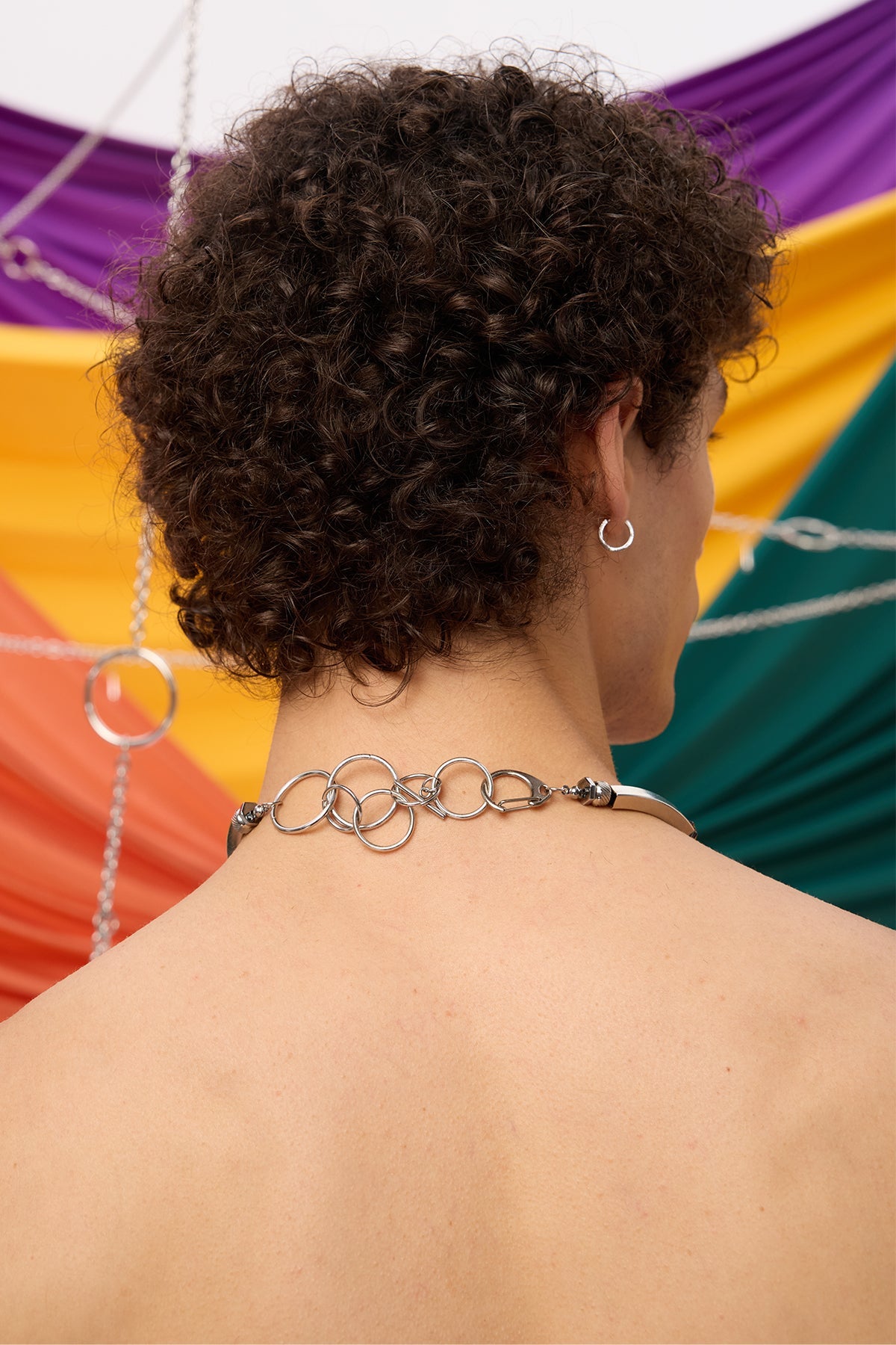 Defiant Posture Punk Metal Necklace
