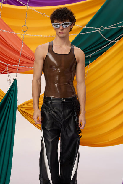 Dense Blackout Latex Tank Top