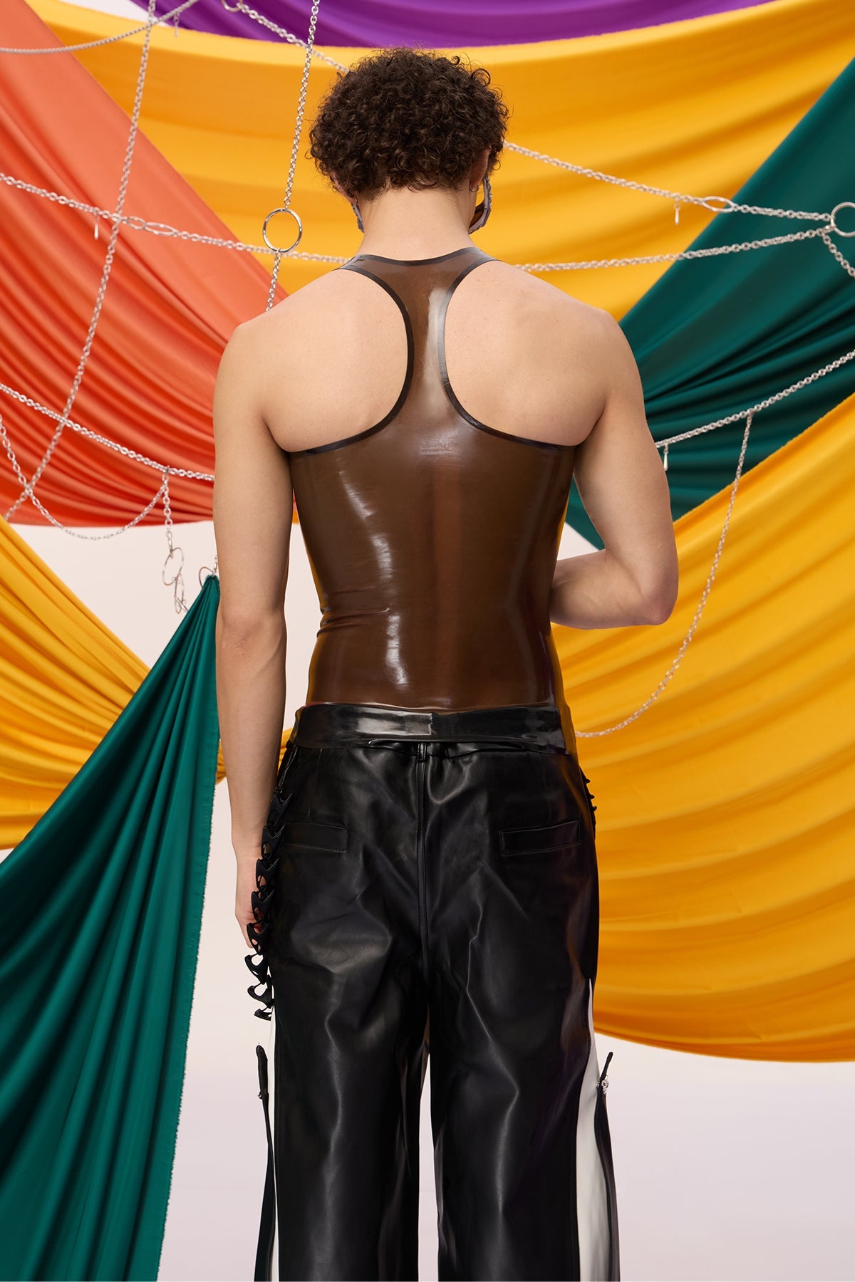 Dense Blackout Latex Tank Top