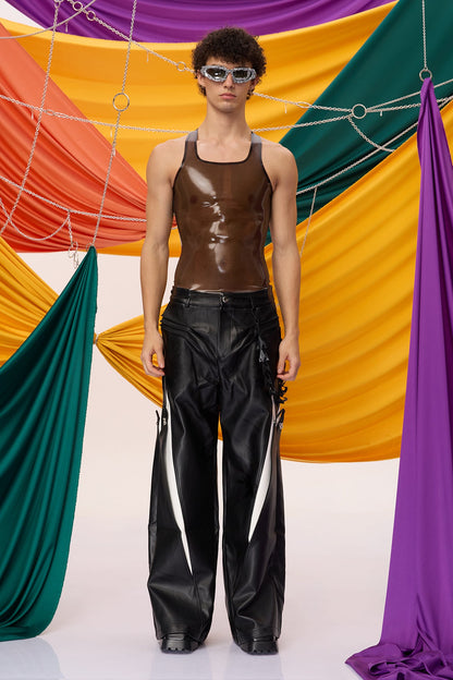 Dense Blackout Latex Tank Top