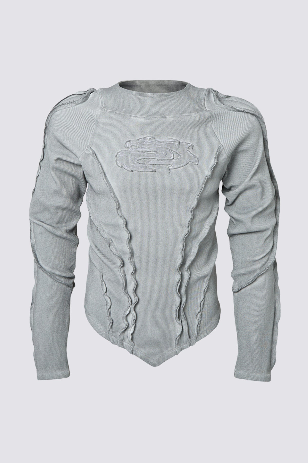 Dense Night Deconstructed Long Sleeve Top