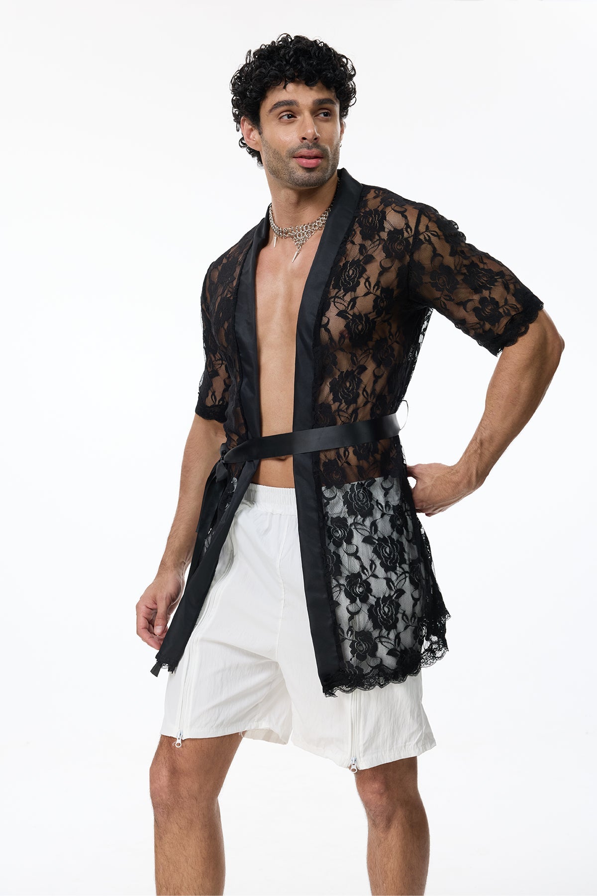 Desire Form Lace Shorts Set