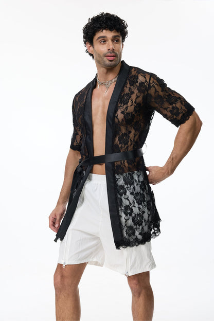 Desire Form Lace Shorts Set
