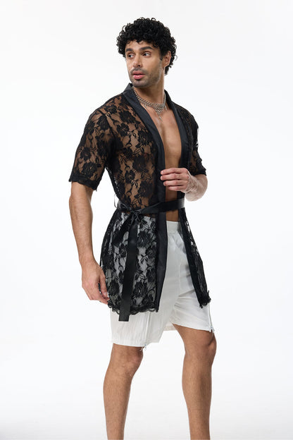 Desire Form Lace Shorts Set