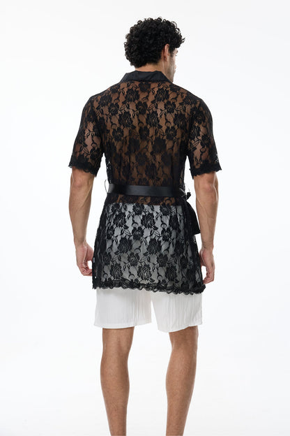 Desire Form Lace Shorts Set