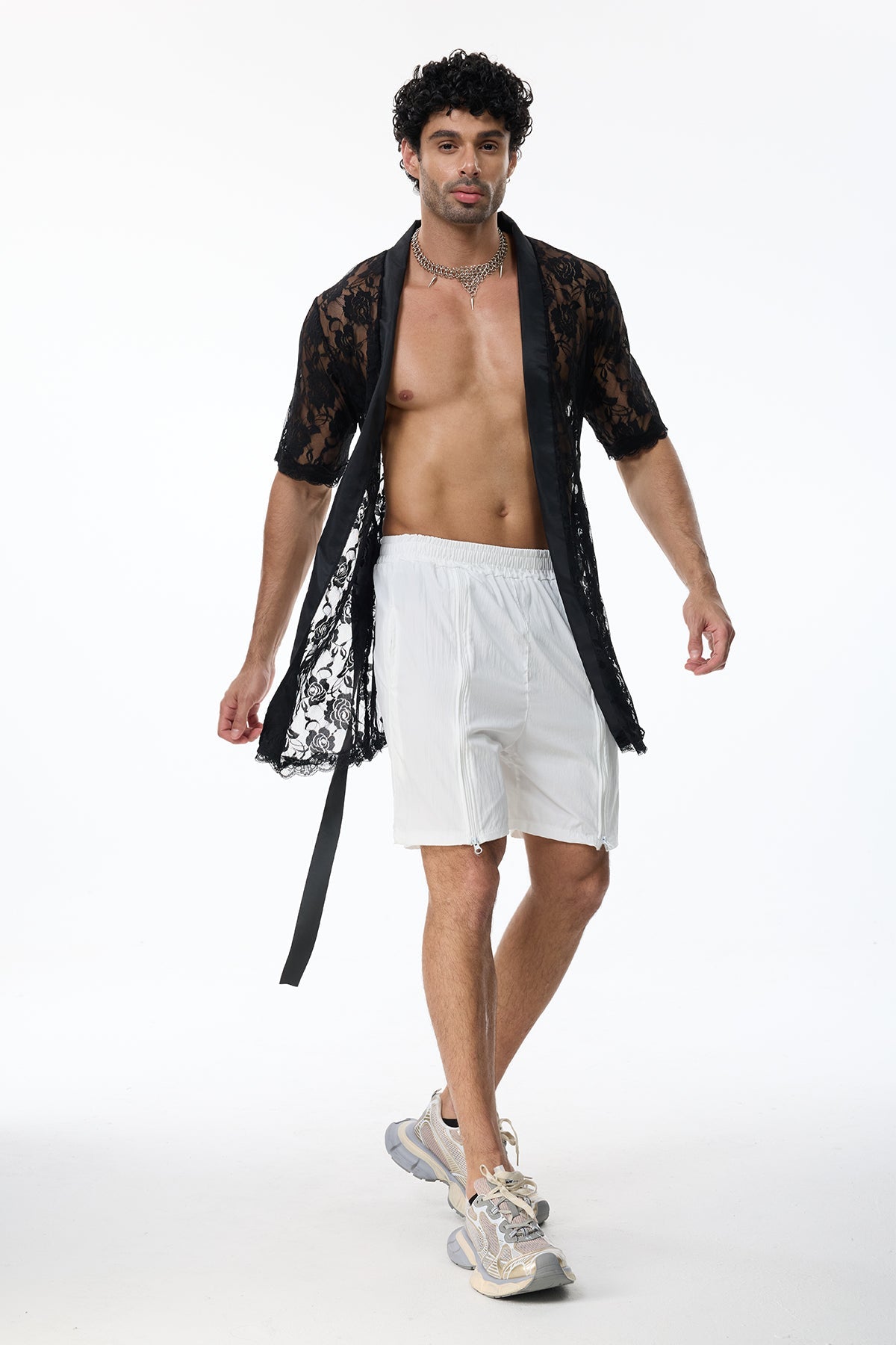Desire Form Lace Shorts Set