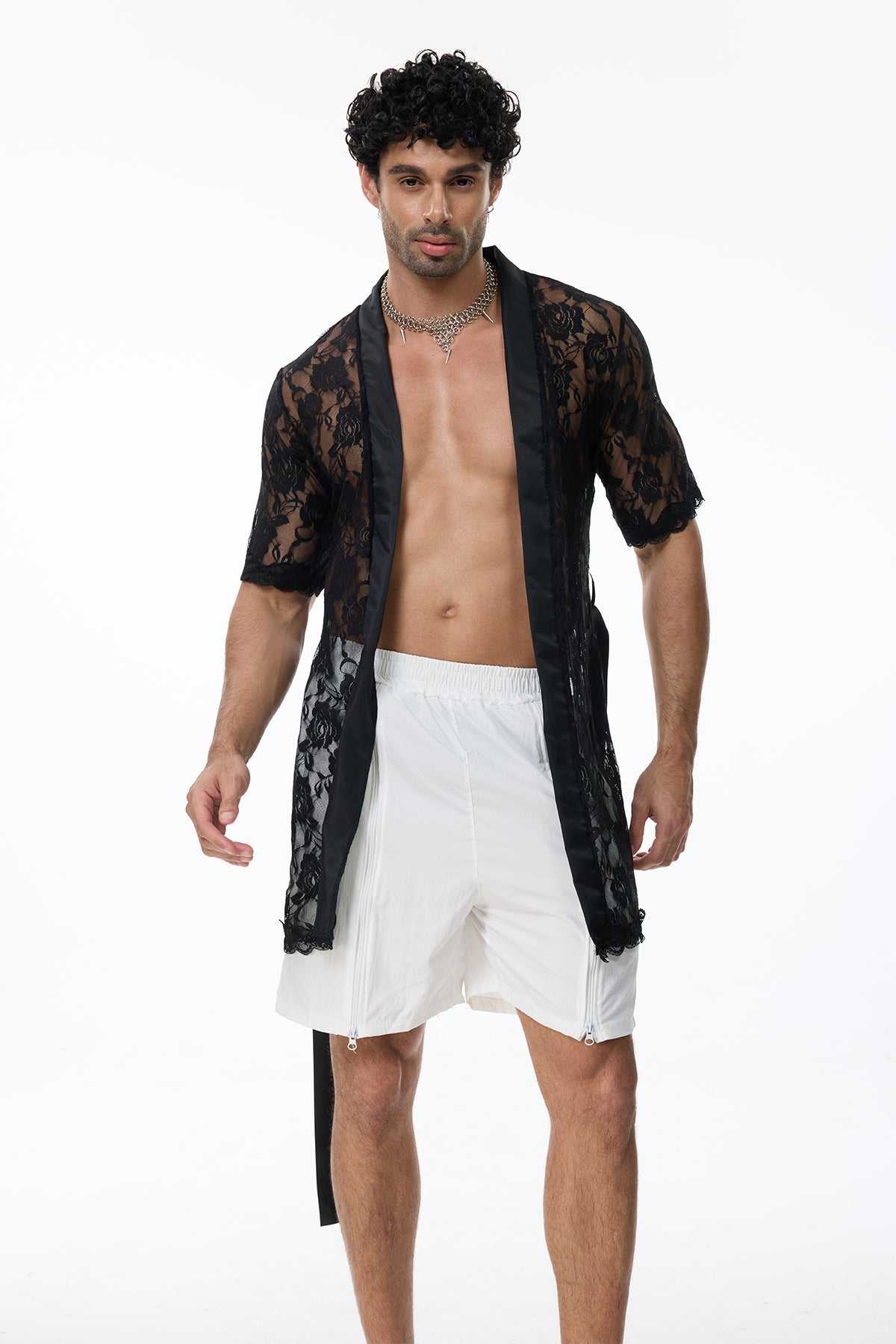 Desire Form Lace Shorts Set