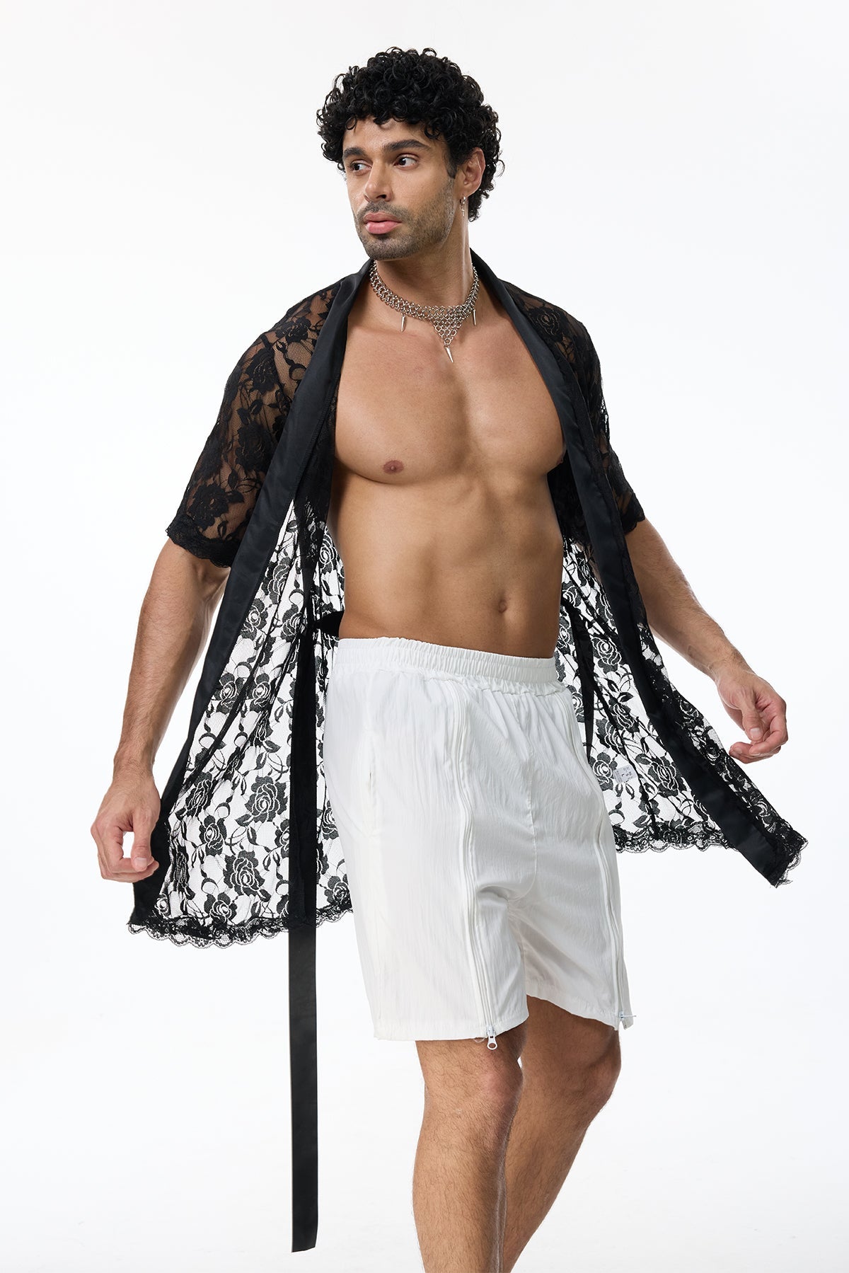 Desire Form Lace Shorts Set