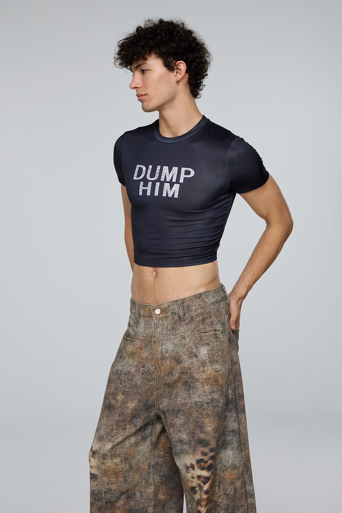 Digital Lift Print Crop Top