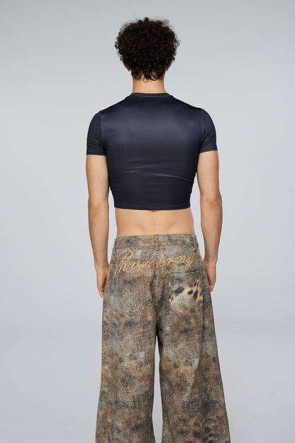 Digital Lift Print Crop Top