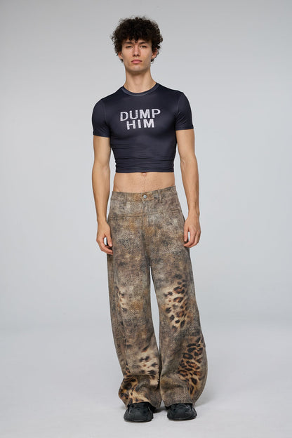 Digital Lift Print Crop Top