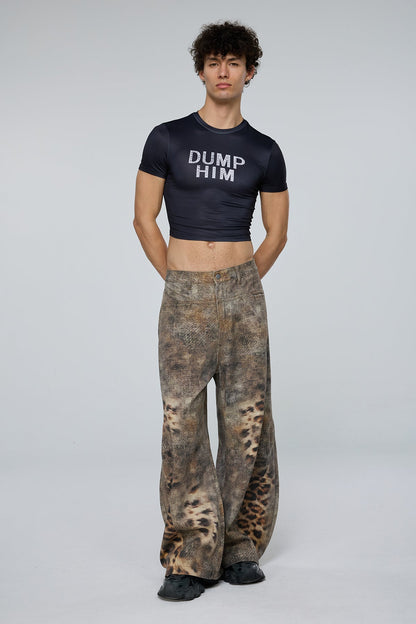 Digital Lift Print Crop Top