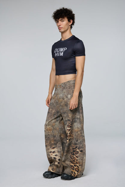 Digital Lift Print Crop Top