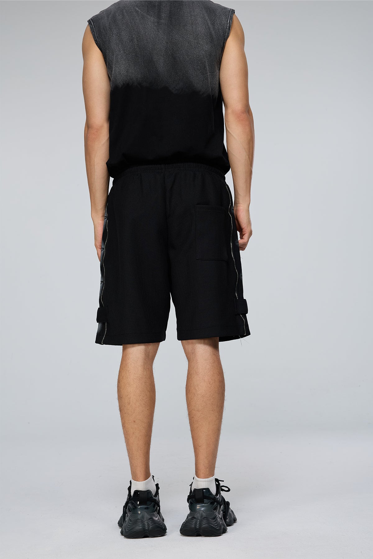 Digital Taper Zipper Shorts
